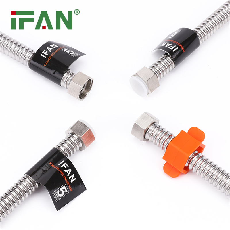 Ifan Water 304 Stainless Steel Corrugated Pipe Tube Shower Flexible Hose Corrugated Pipe