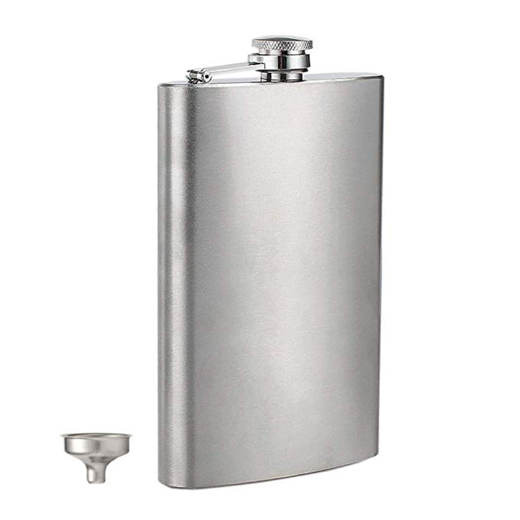 Personalized Stainless Steel Hip Flask Copper Silver Golden Matt Finished Hip Flask for Downunder Littlemill