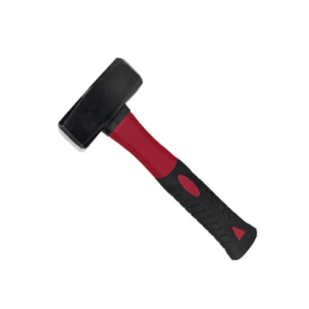 German Type Stoning Hammer, PP+TPR-Coated 70% Fbg Hdl 2kg
