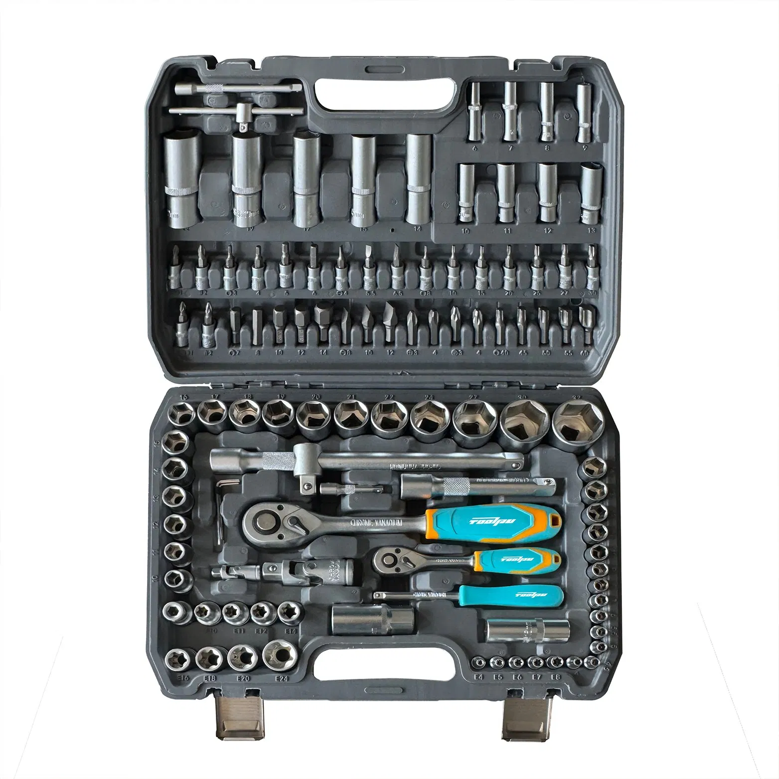 Набор инструментов 108PCS с трещотками 1/4 и 1/2 дюйма