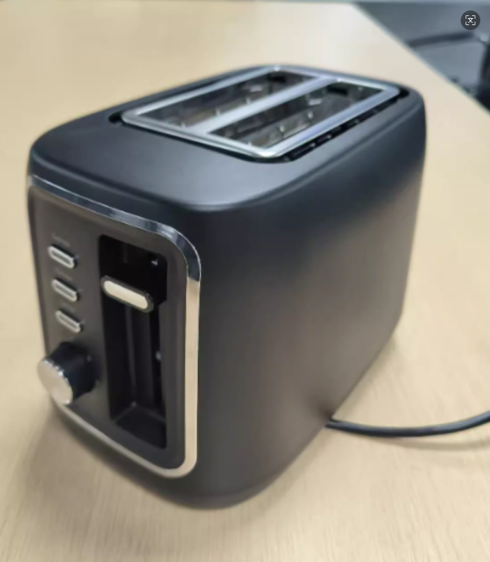 2-Slices Toaster Machine with 7 Level Temp Control Setting and Additional Reheat, Deforst, Cancel Function Breakfast Machine