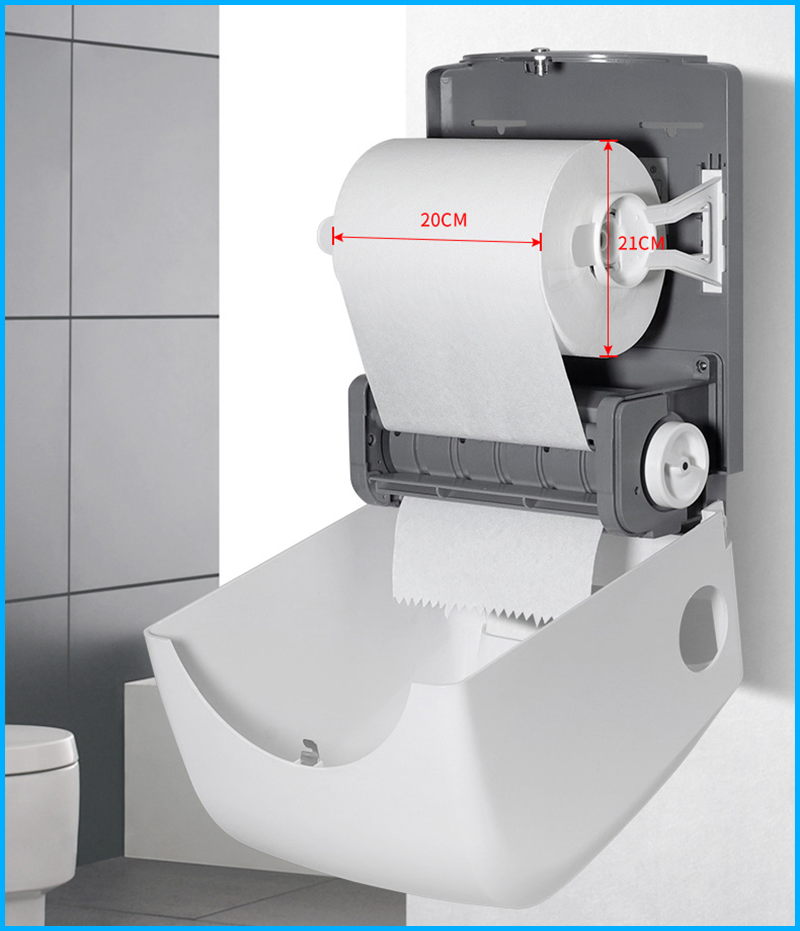 Manual Auto Cut Hand Paper Towel Dispenser Paper Holder for Jumbo Roll Hand Paper Towel Rolls Manufacturer