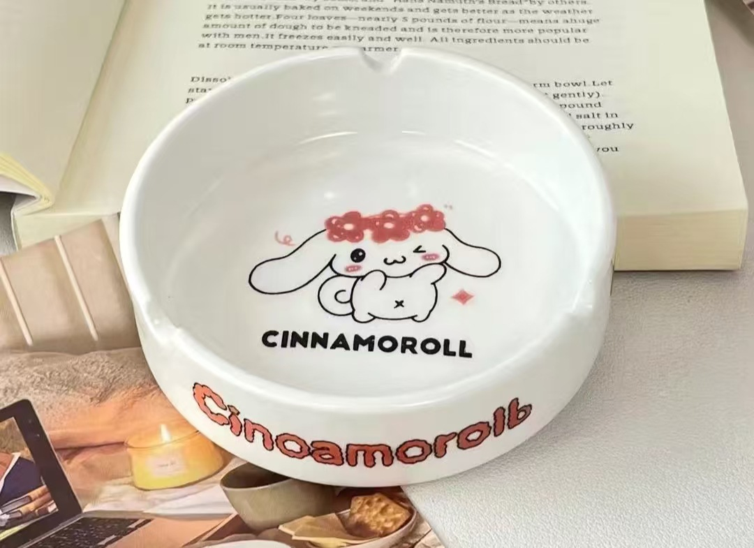 Cute Cartoon 200g Ceramic Ashtray DAB Tool Simple European Style Ceramic Smoking Accessories Ash Tray