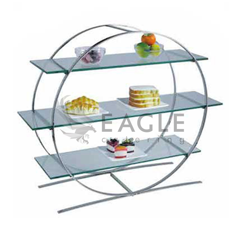 Stainless Steel Food Display Shelf Rack Riser