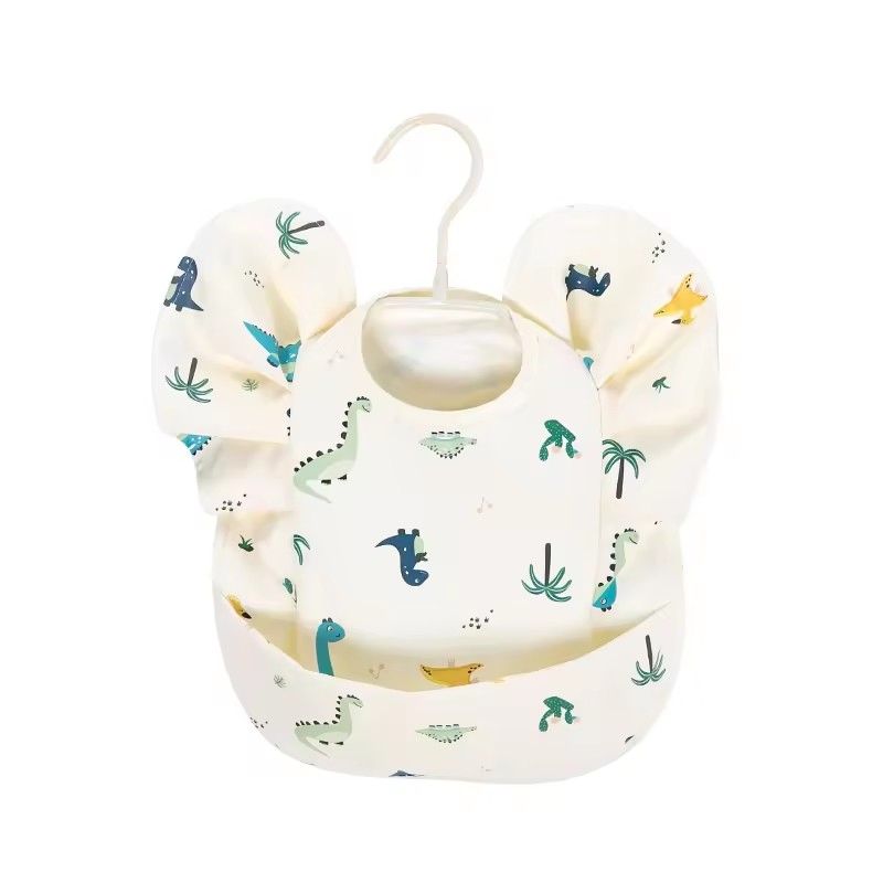 Waterproof Baby Bib with Angel Wings Design for Drooling