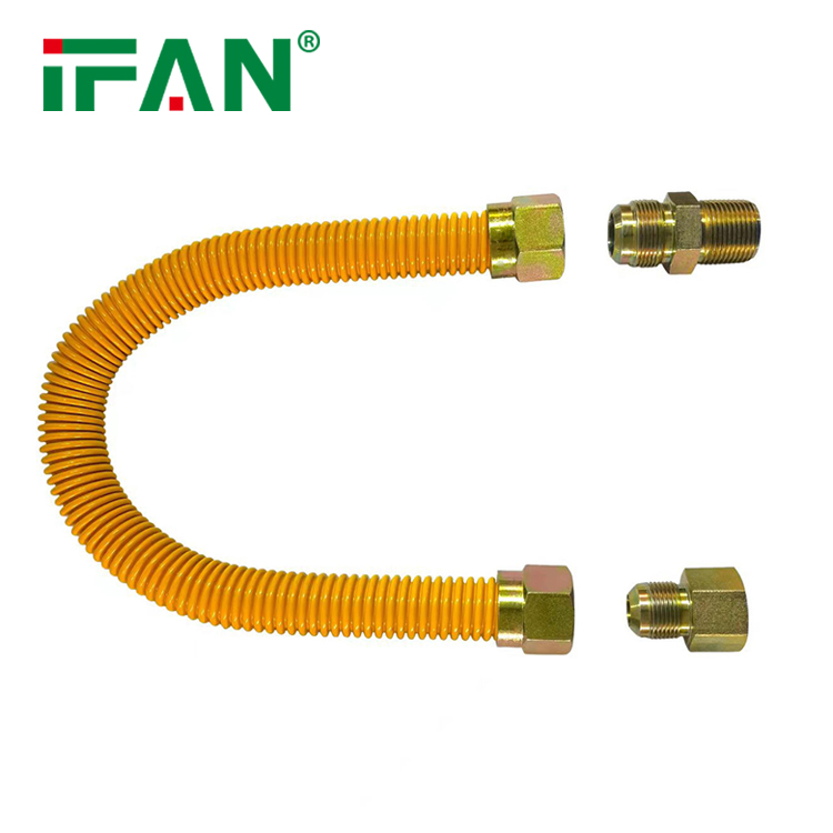 Ifan Free Sample Sliver Blue Yellow Corrugated Pipe Gas Tubes