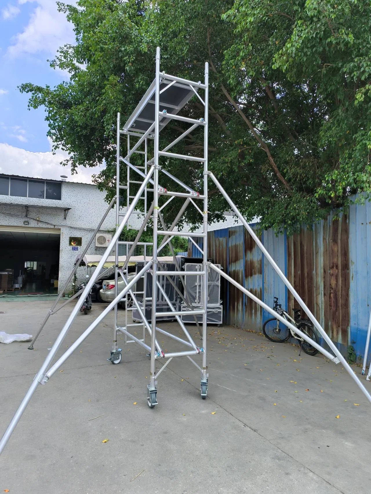 Aluminum Material Used Scaffolding for Sale with Plywood Work Platform