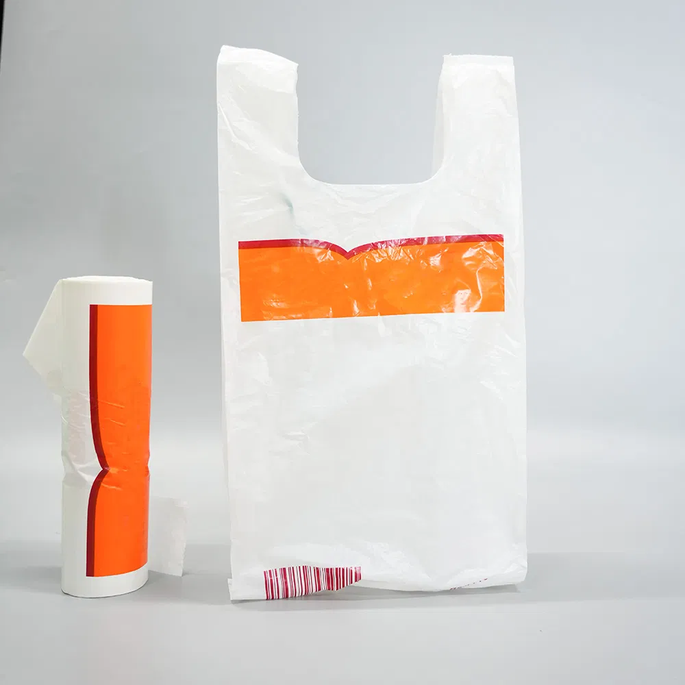 Wholesale Factory Manufactures HDPE LDPE PLA Biodegradable Compostable Environmentally Friendly Custom-Printed Logo Plastic Shopping Vest Tshirt T-Shirt Bag