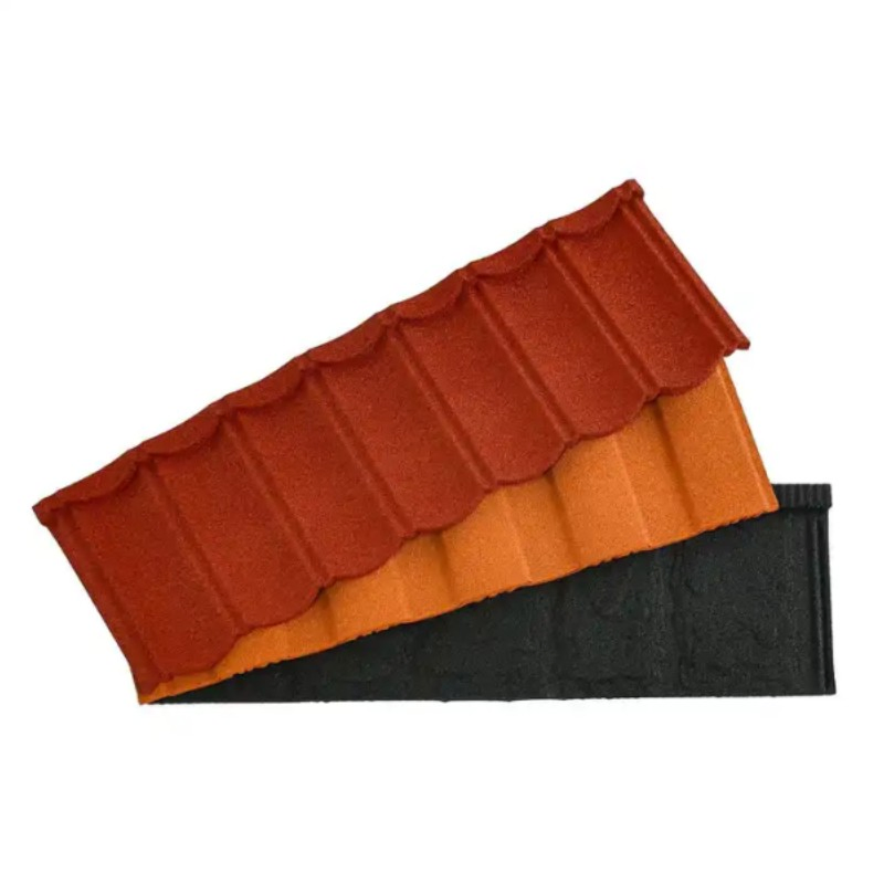 Building Roofing Materials Colorful Stone Coated Metal Roof Sheet