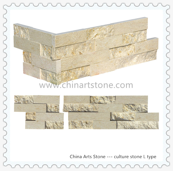 Sahara Marble Culture Stone Wall Cladding for Villa