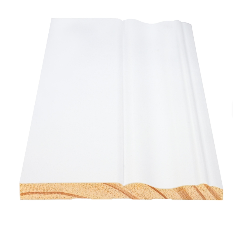 White Primed Solid Wood Radiata Pine MDF Skirting Baseboard Skirting Board