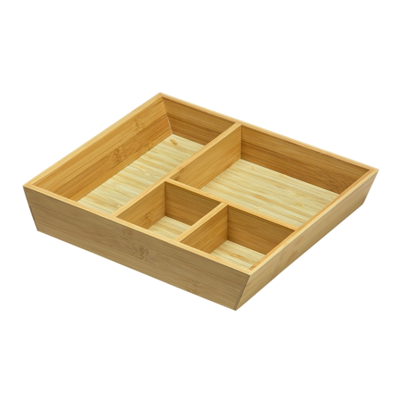 Bamboo Storage Bins Set Storage Baskets Sundry Closet Cabinet Shelf Box Crates Kitchen Food Container