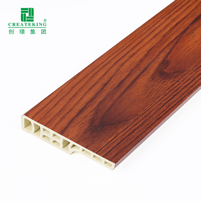 China Supplier Customized 70*12mm Durability Plastic Skirting Boards for Decoration