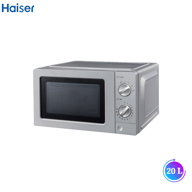 Silver Color 20 L Microwave Oven with 6 Adjustable Power Levels