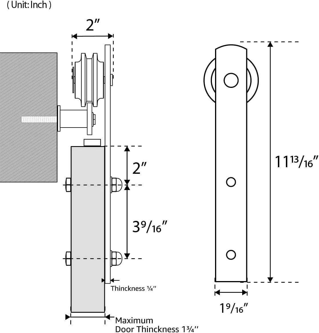Furniture Hardware: Easy to Install, Silent, Heavy-Duty Sliding Door Slide Rail