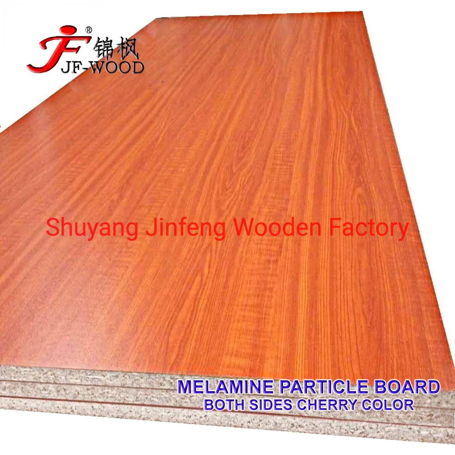 Laminated Particle Board Chipboard 2f Beech Cherry Wood Grain Color Matt Smooth Zoida Ash Print Surface 1220*2440*16mm 18mm 25mm