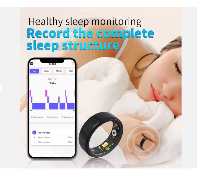 Умное кольцо для здоровья с отслеживанием сна и пульса