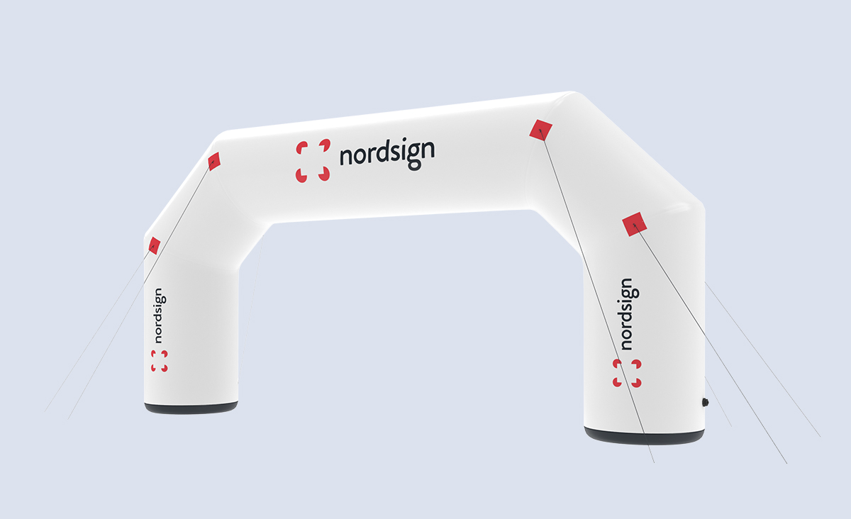 Outdoor Finish Entrance Giant Advertising Inflatable Arch Gate