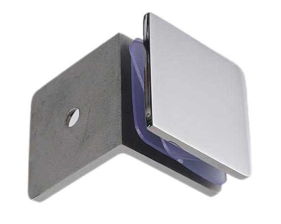 Shower-Glass Bathroom Door Hardware SUS316-Stainless-Steel Patch Fitting Heavy-Duty Wall-Mount Clamp