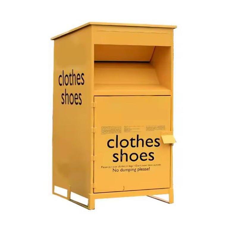 Металлический контейнер для сбора одежды, разноцветный
