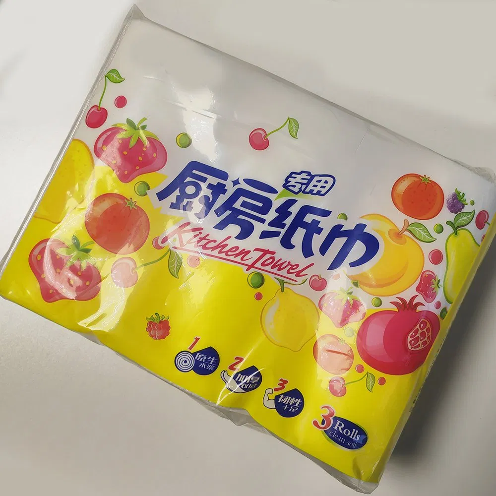 Super Quality Organic Disposable Kitchen Paper Towel Roll for UK Market