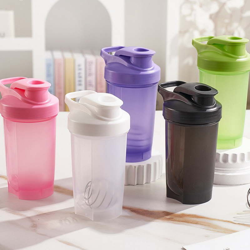 BPA Free Sports Fitness Protein Shaker Cup with Stainless Blender Mixer Ball for Supplement Gym Water Bottle