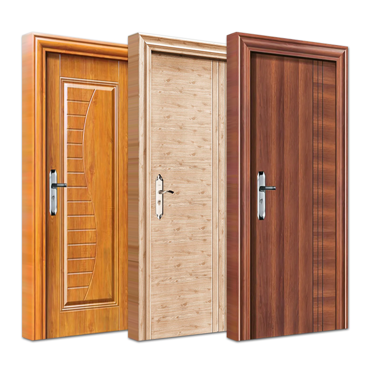 China Supplier Custom Made Home Residential Interior Room Sound Proof Steel Security Door Design for Sale