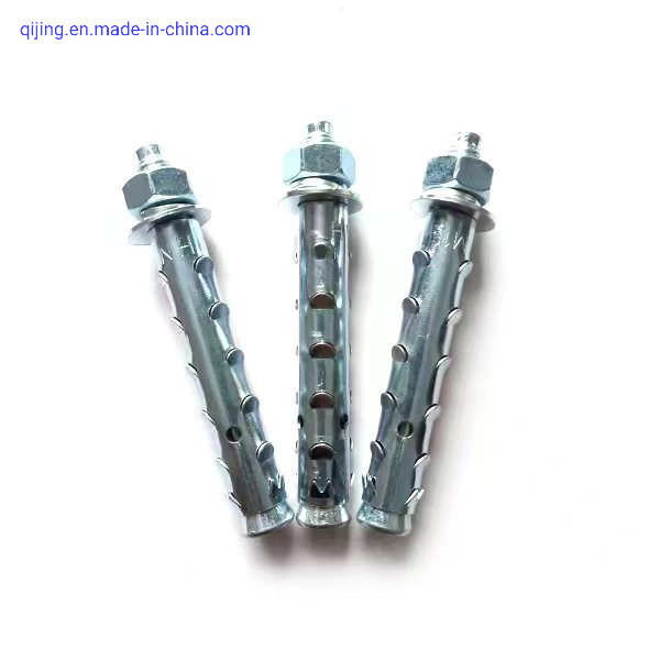 New Product Carbon Steel Galvanized Zinc Plated Hex Head Expansion Anchor Bolt for Light Weight Foam Brick Honeycomb Brick Aerator Brick Hollow Wall