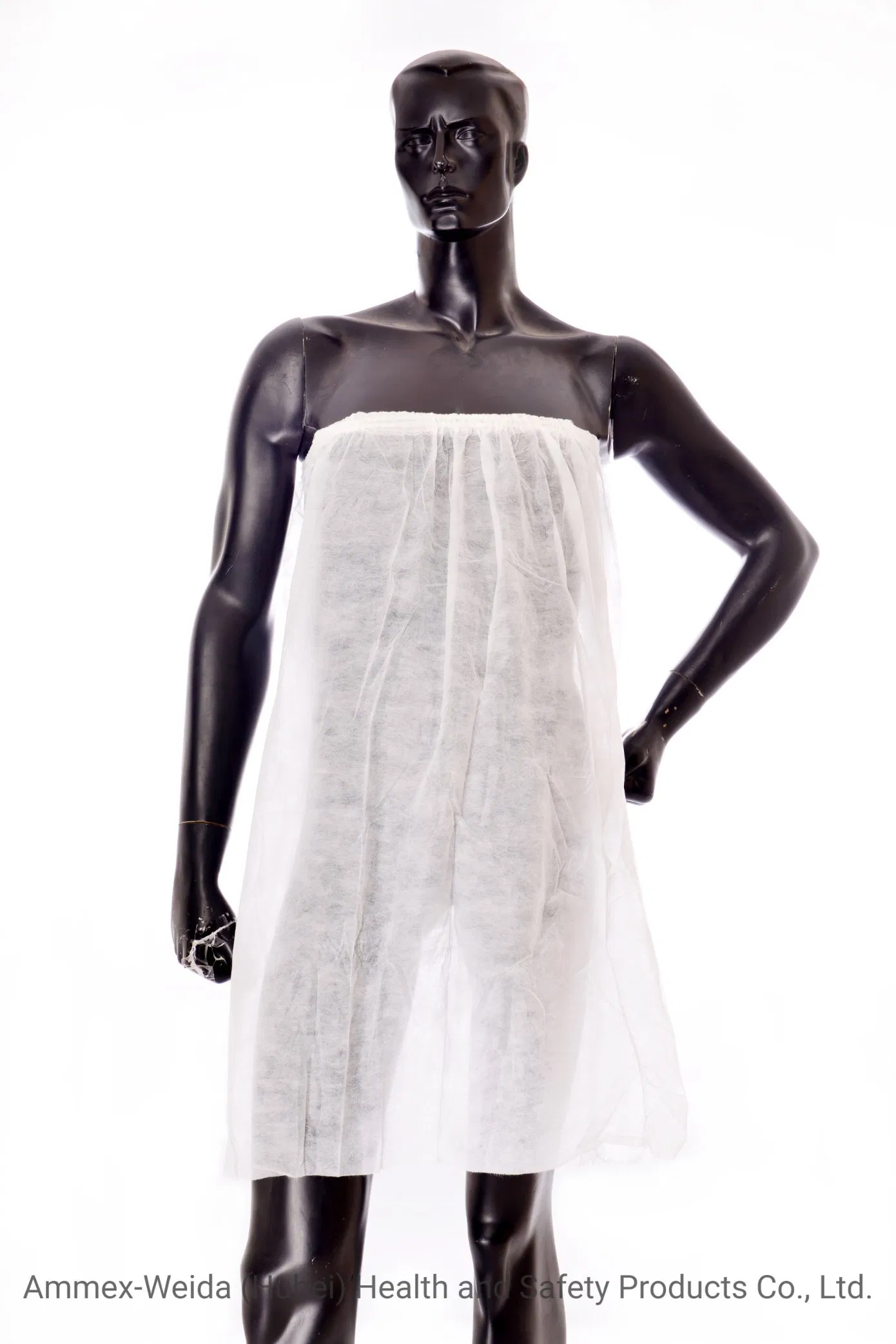 Disposable Use for Sauna/Hotel/Beauty Salon Soft Non-Woven Beauty Skirt with Blue or White Color