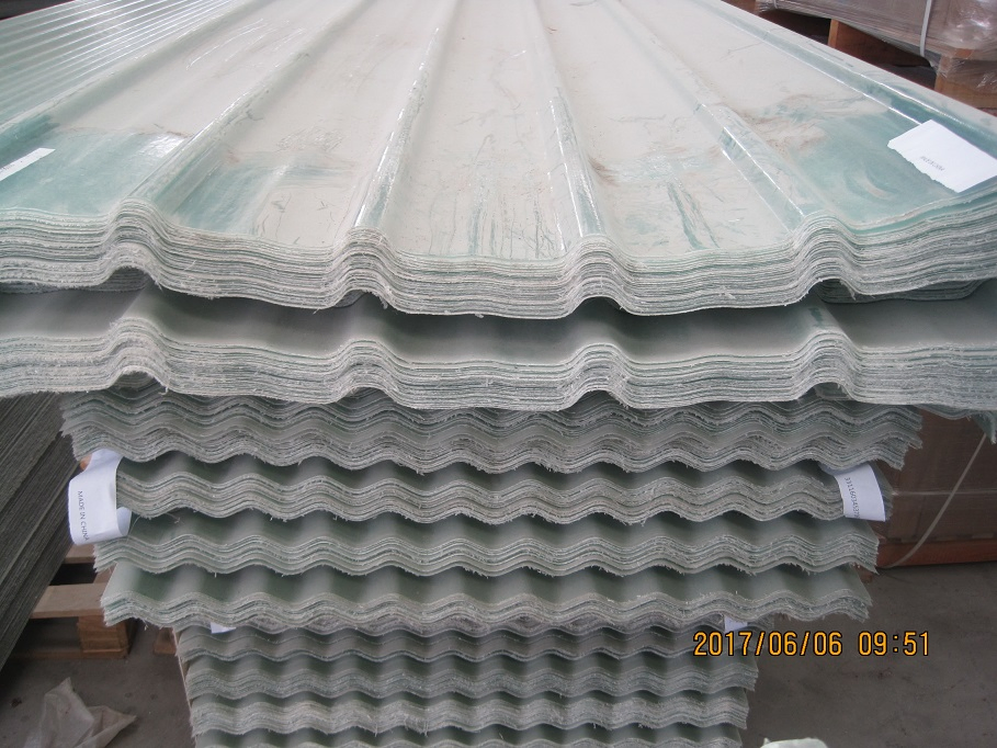 Hot Sale Fiberglass Reinforced Sun Light Panel, GRP Corrugated Wall Panel for North American Market