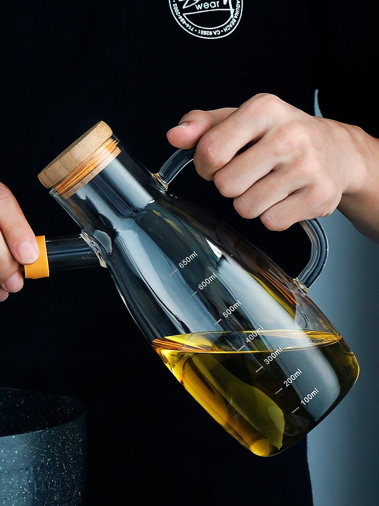 Hot Selling Kitchen Cooking Glass Cooking Olive Oil Pot for Oil and Vinegar Honey Olive Oil Container