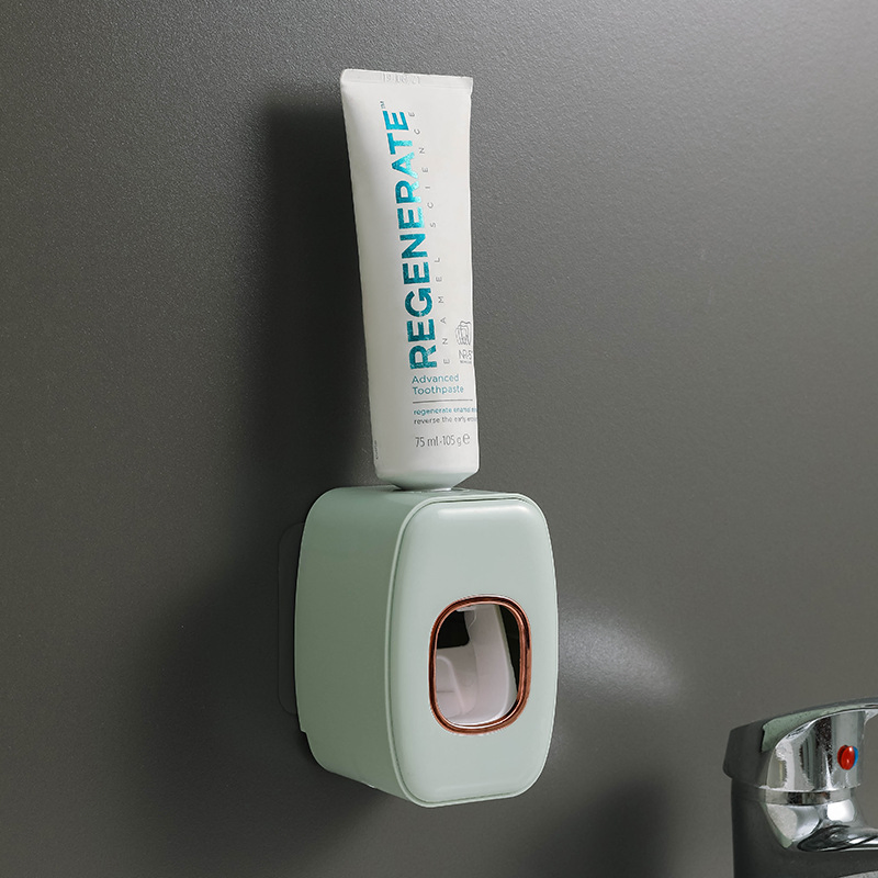 Bathroom Fully Automatic Toothpaste Squeezer Wall-Mounted Punch-Free Lazy Toothbrush Holder