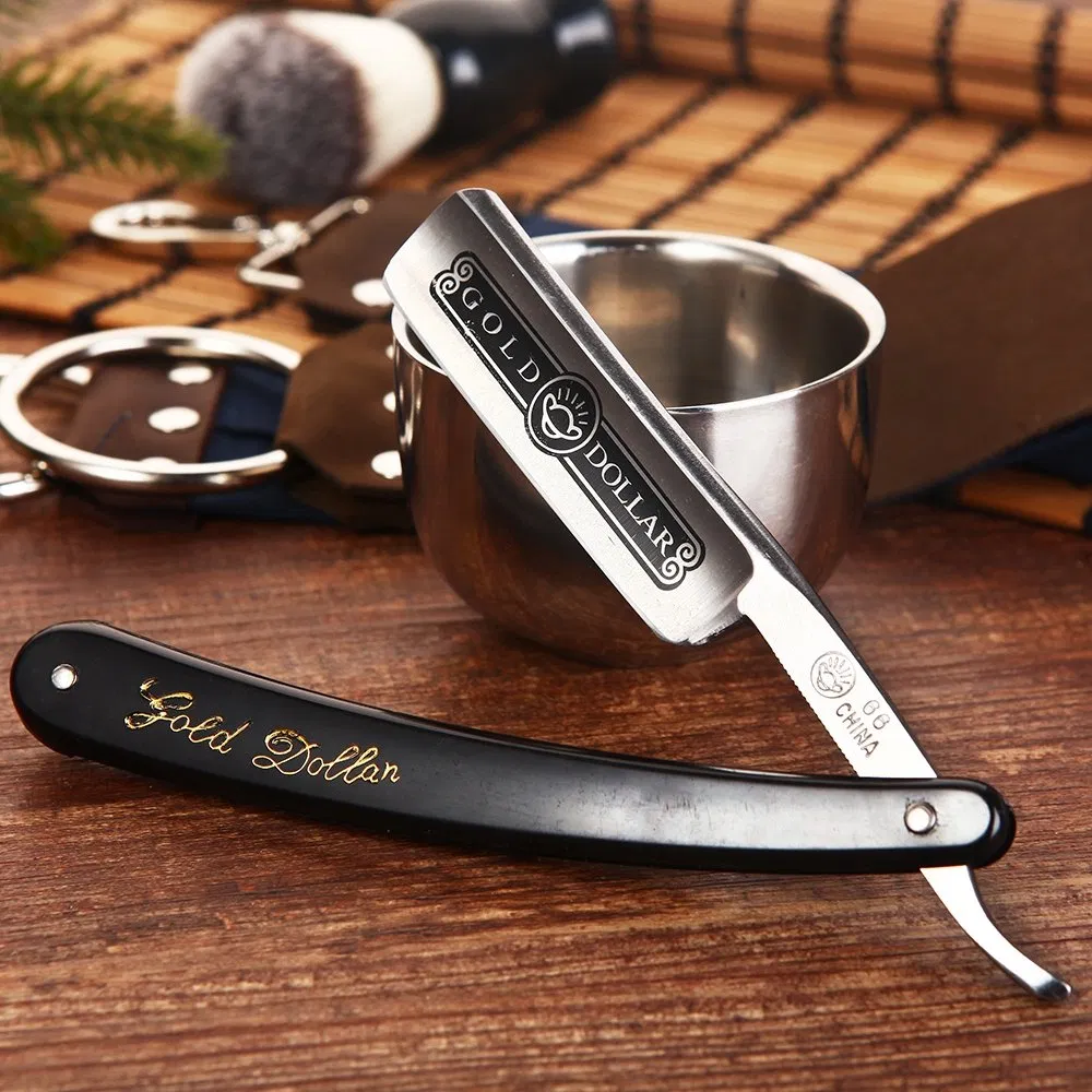 OEM Folding Stainless Steel Face Shaver Straight Razor Knife