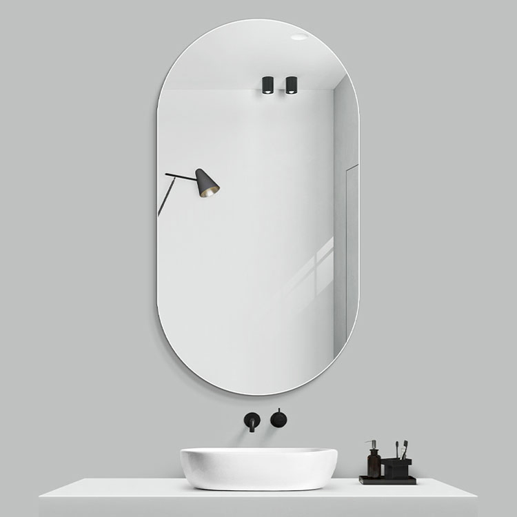 High Quality Frameless Hotel Bathroom Mirror Beveled Frameless Bathroom Glass Mirror