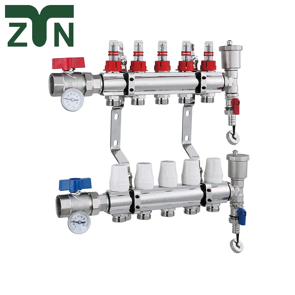 High Standard Radiant Floor Heating Water Distribution Stainless Steel Manifolds