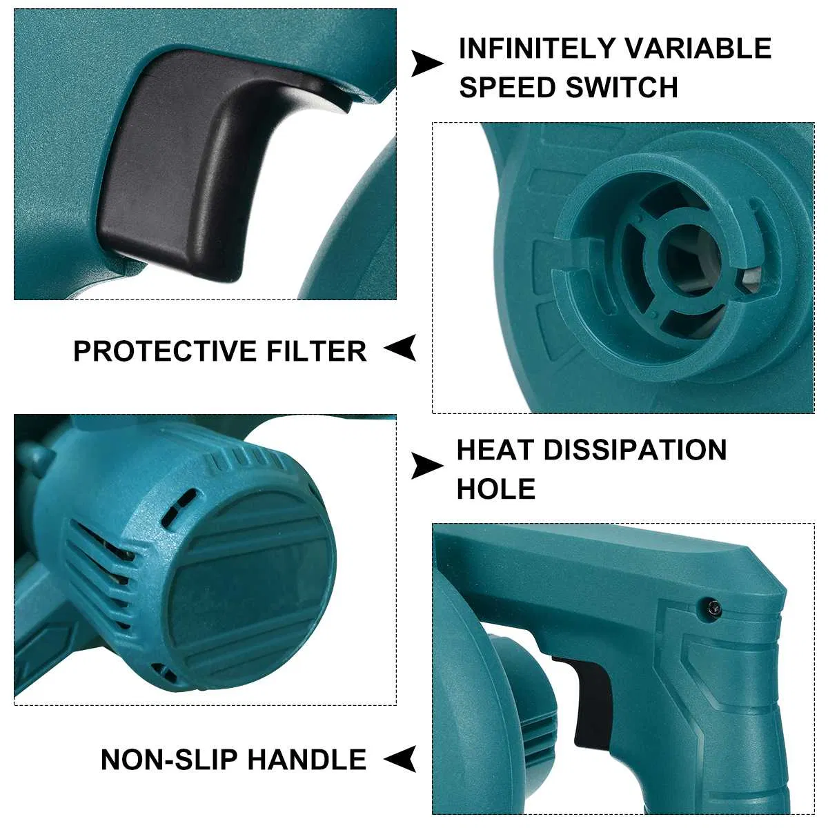 20V Cordless Blower Makita Plug