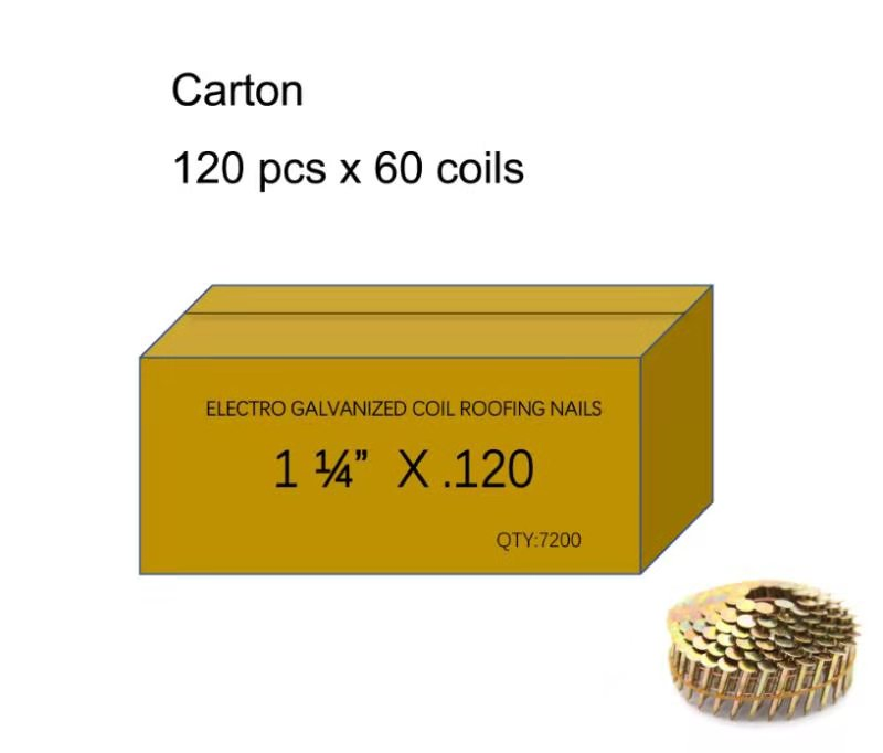 15degree Smooth/Twisted//Screw/Spiral Shank Roofing Coil Nail