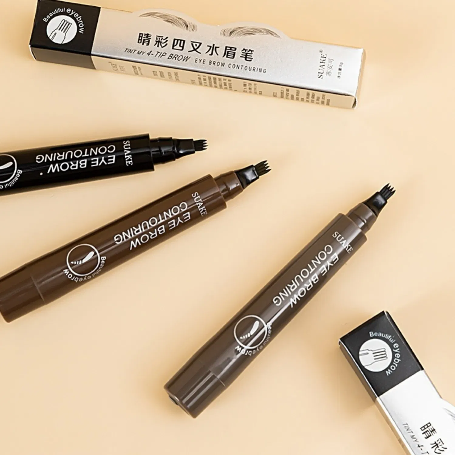 Smudge Proof Eyebrow Pencil with High Adhesion to Stay in Place During Daily Work and Commutes