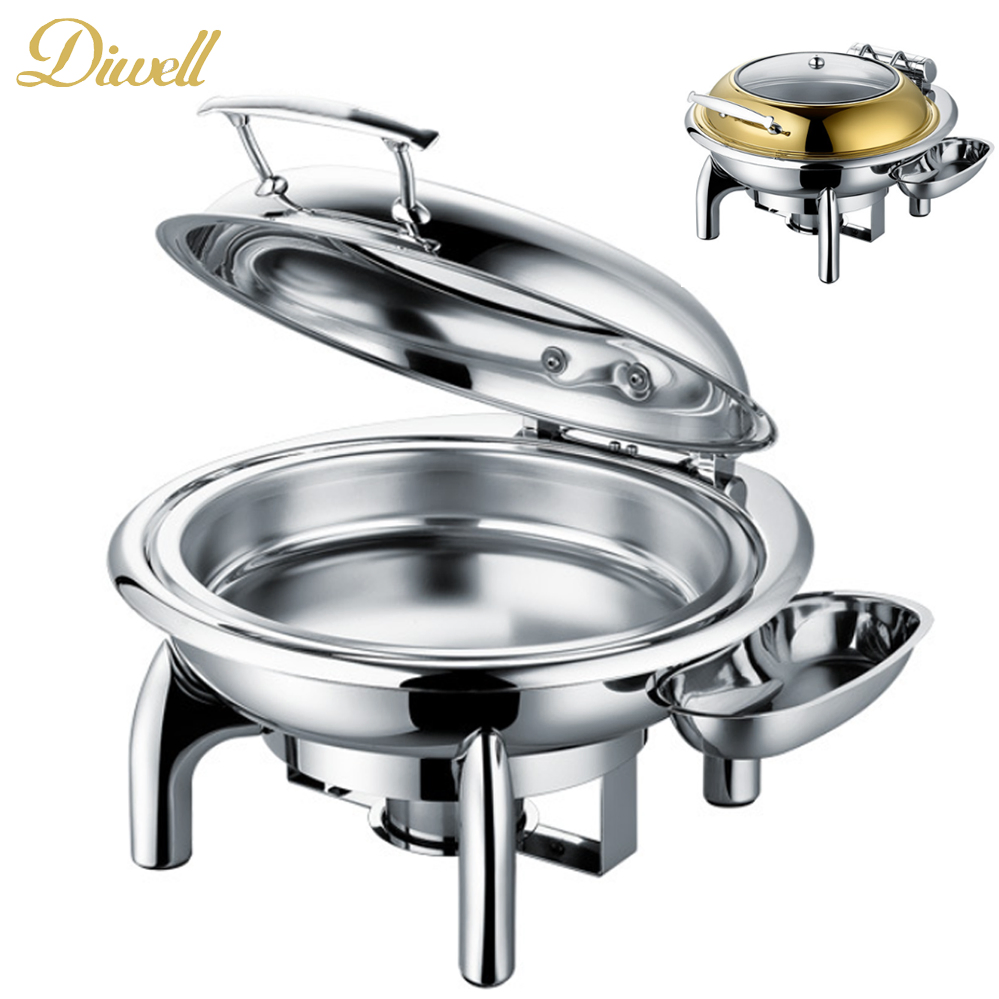 Visualization Chafing Dish Stainless Steel Warmer Hydraulic Chafer Buffet Stove