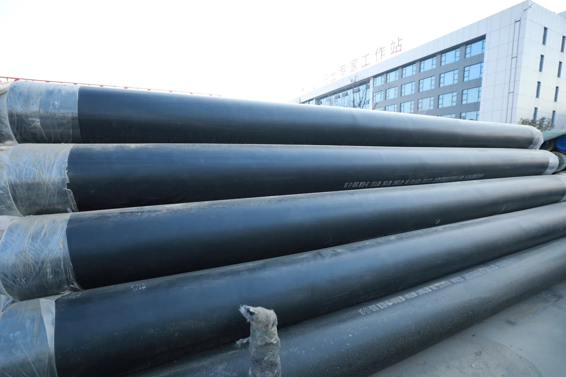 DN600mm Preinsulated Pipes with Polyurethane Insulation Shells