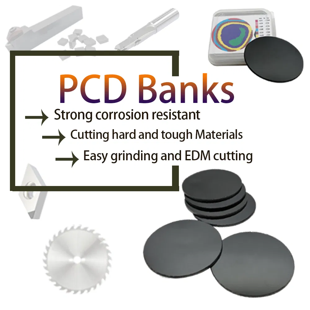 Diamond PCD Cutting Tool PCD Cutting Inserts Diamond Wire Drawing Die Blank for Ceramic