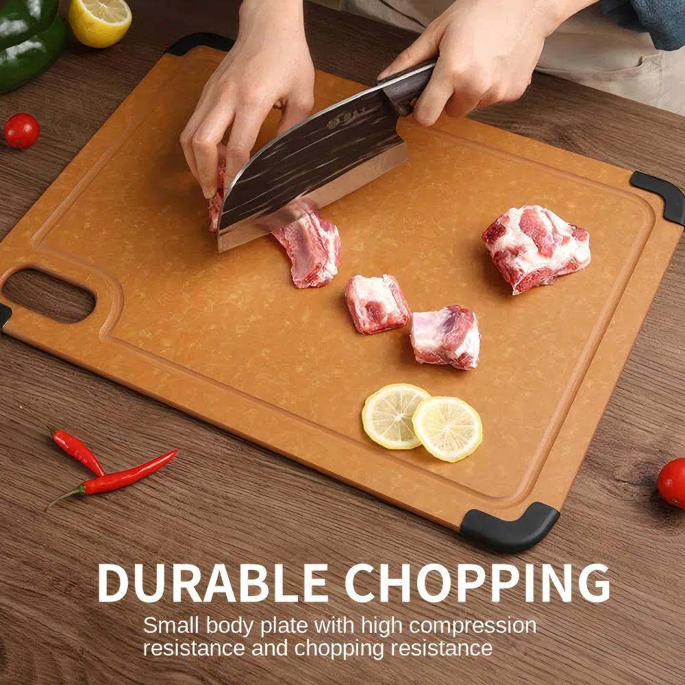 Kitchen Wood Cutting Board Wood Fiber Double-Sided Chopping Board Set of 3