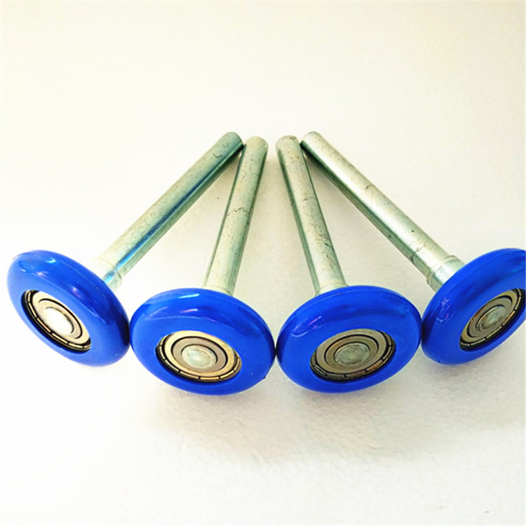 Blue 6200zz Bearing 46*190mm Garage Door Parts Nylon Roller
