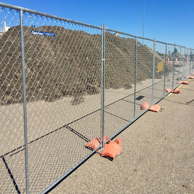 Fence Temporary USA Popular Galvanized Chain Link Temporary Fence, Construction Fence Panels Hot Sale