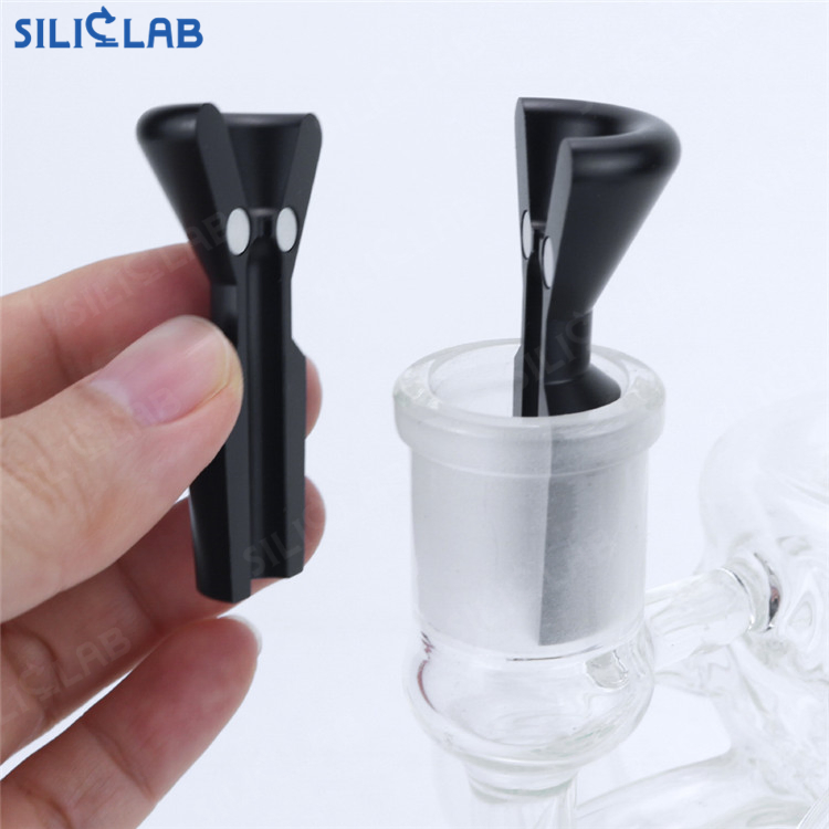 18mm Aluminium Alloy Smoking Tobacco Bowl Pot Strong Magnetic Detachable Two Half Design Bubber Water Pipe Accessories