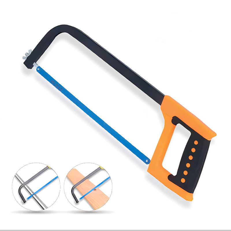 Adjustable Upgraded Hacksaw Frame Aluminum Alloy Hand-Pulled Woodworking Hack Saw