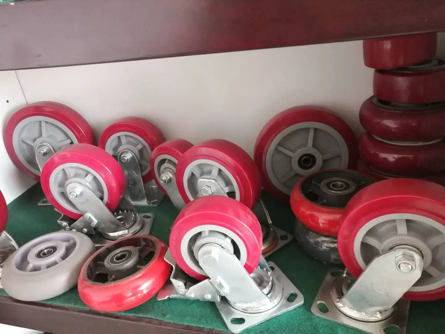 4"/5"/6"/8" PU Spring Thickened Damping Caster Wheel