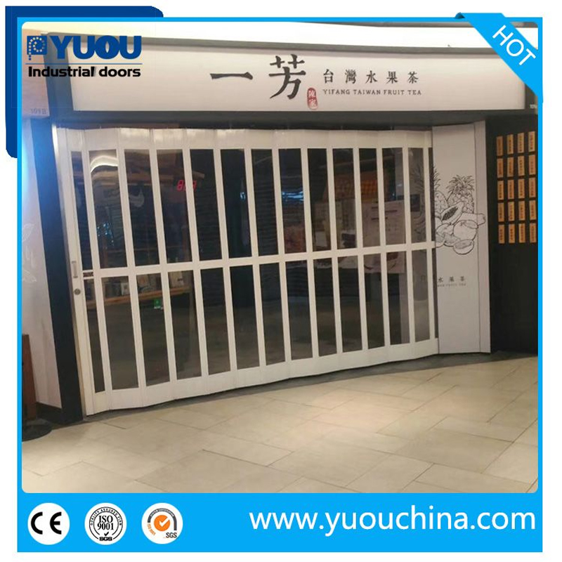 Polycarbonate Folding Sliding Door Special for Shop and Mall