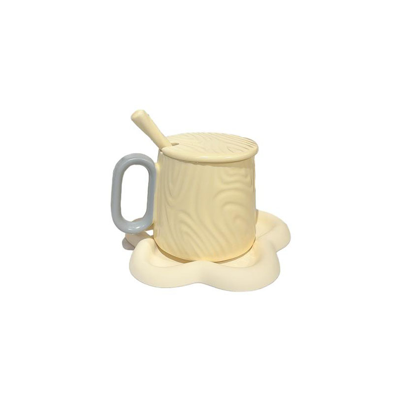 Stylish Green Porcelain Coffee Mug Featuring Custom Logo Design