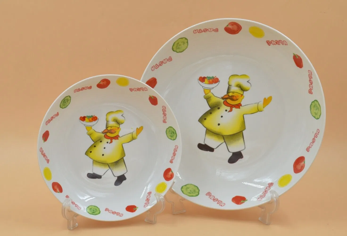 5/7 PCS Pasta Dinner Set Decal 11" Porcelainware Ceramics Tableware